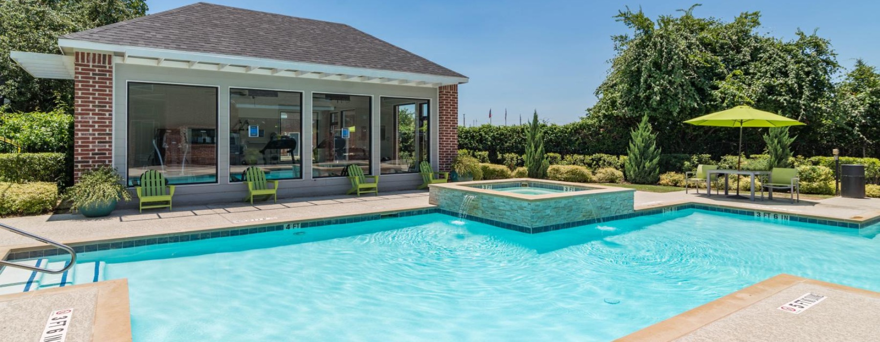 a resort-syle swimming pool